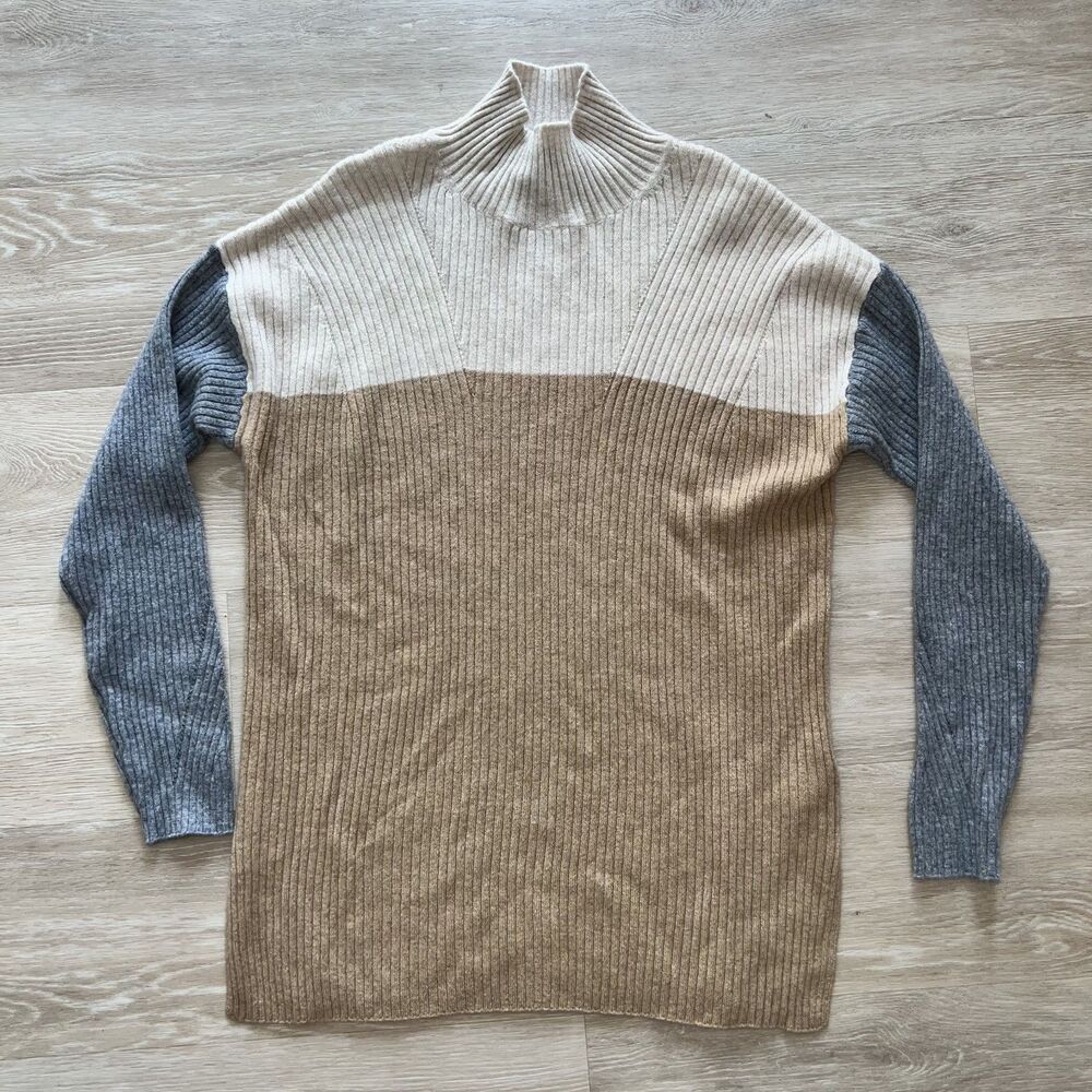 M&S Autograph Pure Cashmere Block Jumper-Size L